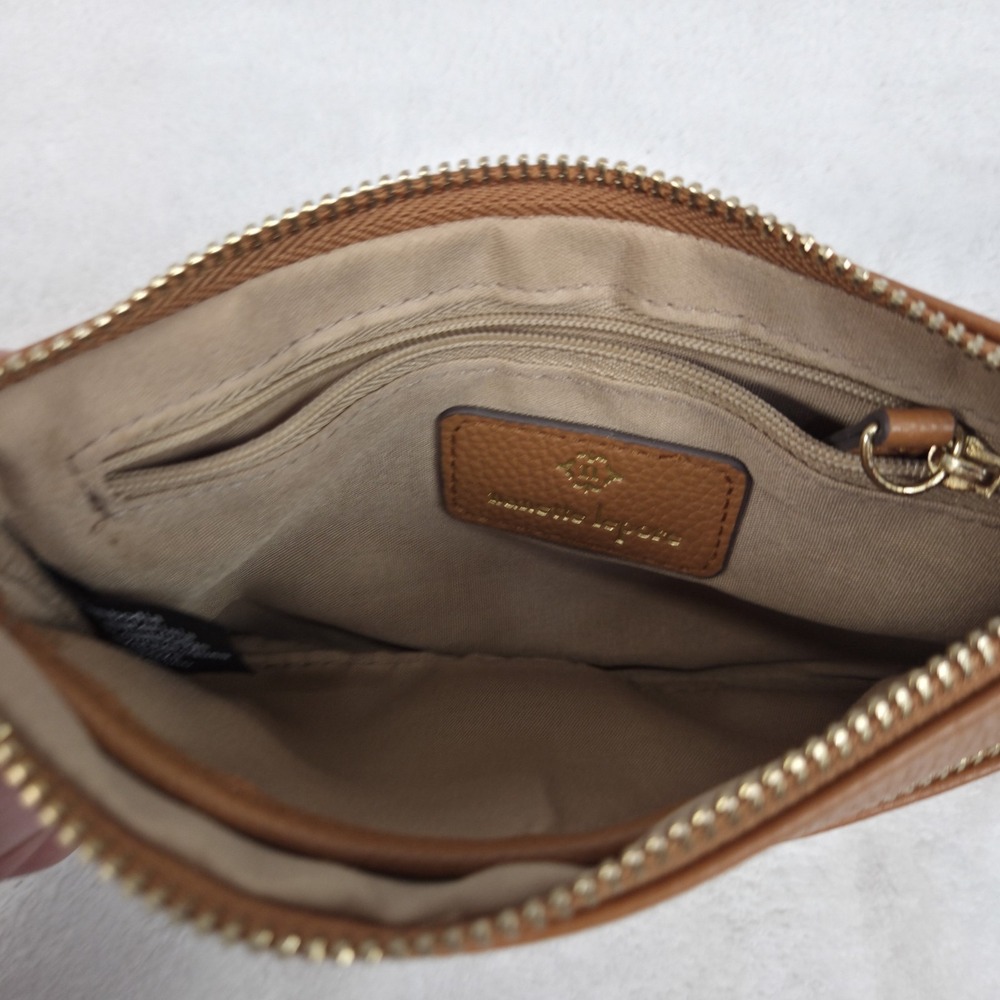 Nanette Lepore Women's Brown Pebbled Faux Leather Zipper Wallet - Picture 8 of 10